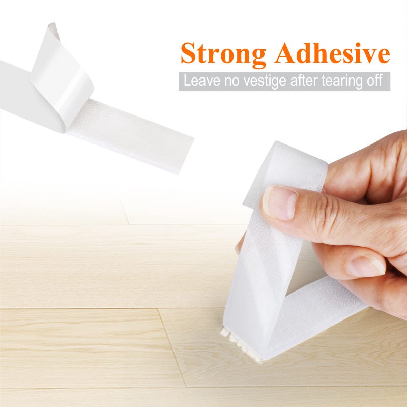 Zhaman 1 Inch x 29.5 Ft Sticky Back Strips  Heavy Duty Self Adhesive Mounting Tapes with Strong Industrial Strength  Classroom Must Have Teacher Supplies for Handmade Craft Art and Couch - Image 3